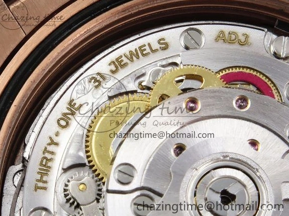 0109 OnTrend DayDate 40 RG JDF 904L Steel Silver Stick Dial on President Bracelet VR3255 V3 (Gain Weight) 1360